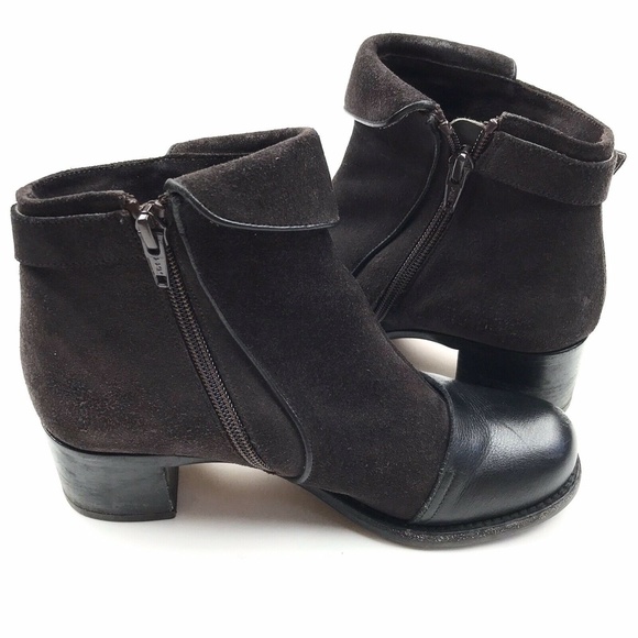 chie mihara low heel lace up boots